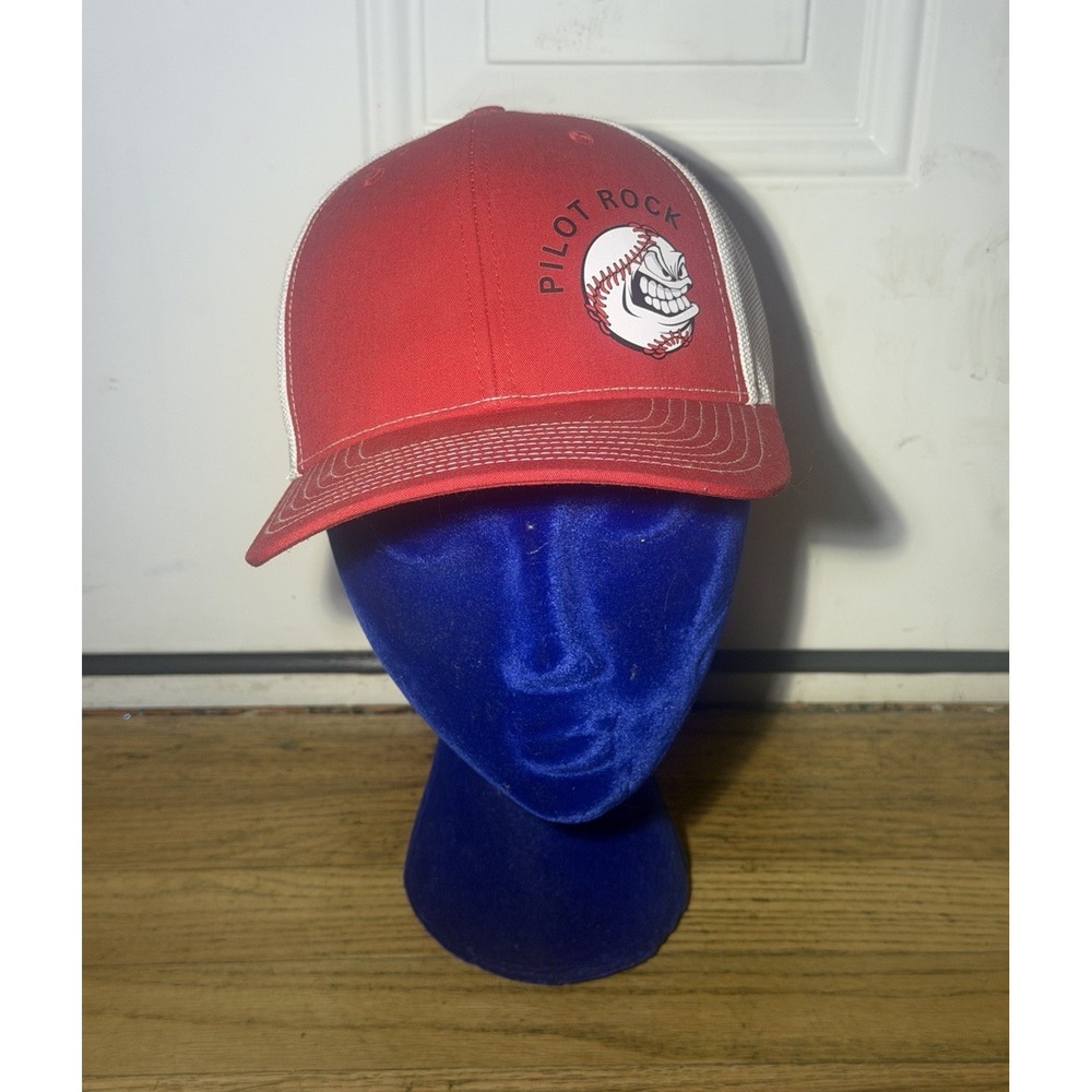 Richardson Pilot Rock Red/White Trucker Snapback Baseball Cap Men's One Size